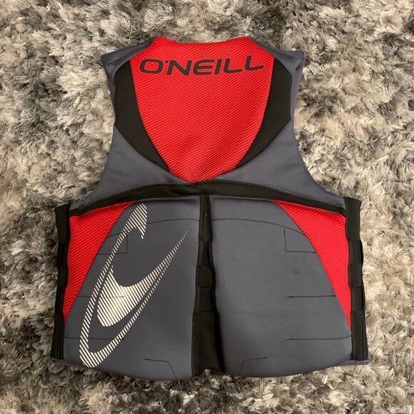 O'Neill Adult LG Grey/Red Approved Lifejacket. Style 4720 - Picture 3 of 5